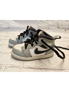 Nike Air Jordan 1 Mid Light Smoke Gray Toddler Shoes